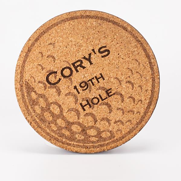 Personalized Golf Drink Coaster